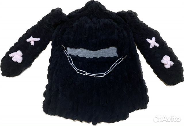 Балаклава вязаная с ушками