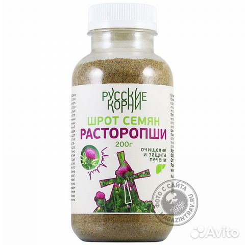 Шрот расторопши от болезней печени и панкреатита