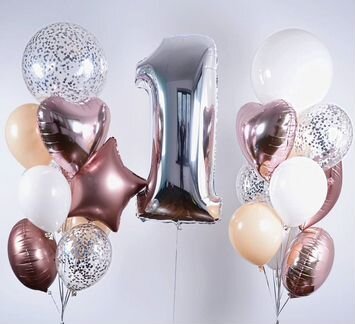 Гелиевые и фольгированные шары, возможна доставка