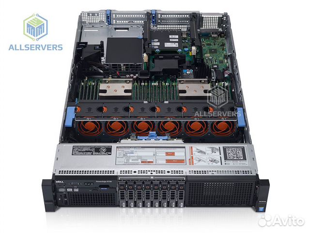 Сервер dell R730 H730 8*sff 2xE5-2697v4 384GB