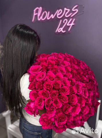 Большие розы, цветы, Flowers124, доставка