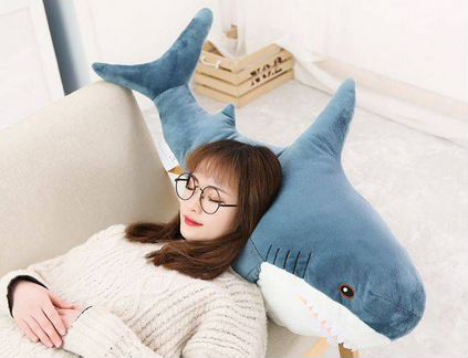 Игрушка плюшевая Акула 100см из икеи