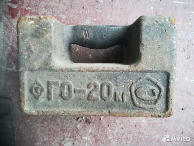 Гиря 20 кг квадратная