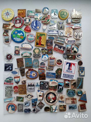 Значки туризм, турбаза, клуб туристов