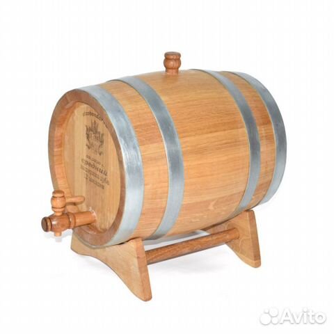 Бочка дубовая ставбондарь, 5 л (кран, воск)