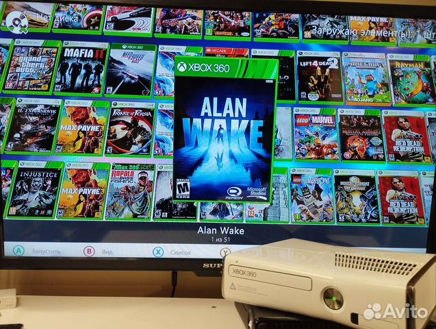 Xbox 360 Slim прошитый + куча игр
