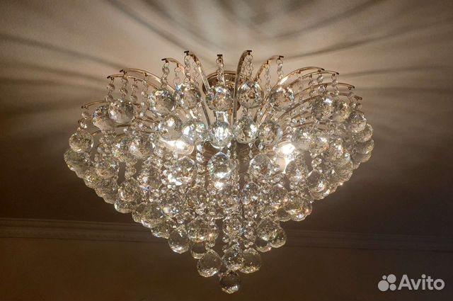 Люстра девятирожковая хрусталь евросвет