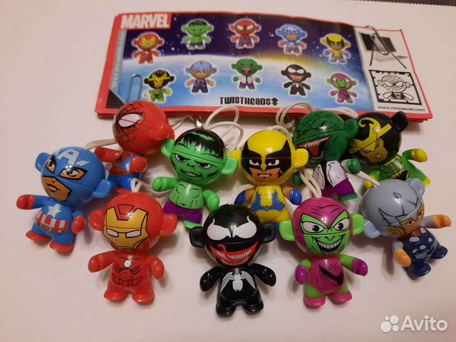 Марвел киндер сюрприз (коллекция и отдельные)
