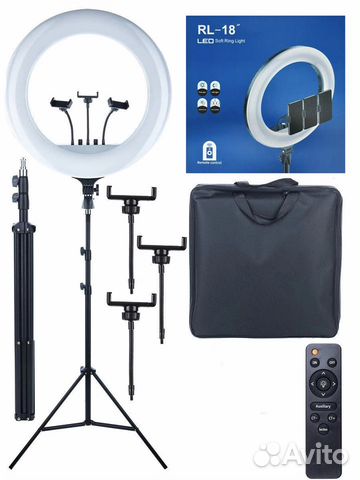 Кольцевая лампа RL18 на усиленном штативе