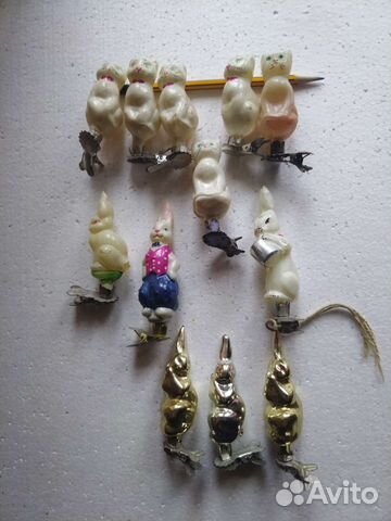 Символ 2023 года кот и заяц игрушки на ёлку