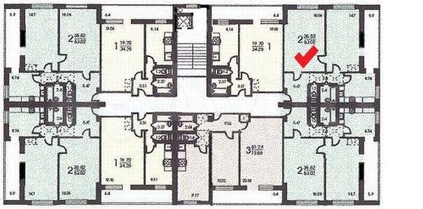 2-к. квартира, 47,7 м², 8/9 эт.