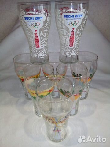 Стаканы Стеклянные Coca - Cola, 8- Штук