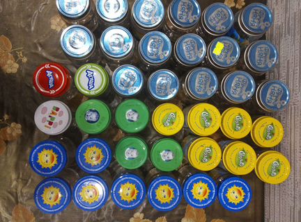 Баночки из под детского пюре пустые