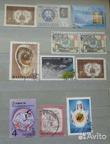 Филателия почтовые марки СССР, Индия, Венгрия,Куба