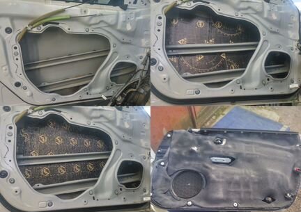 Шумоизоляция дверей автомобиля