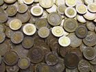 Биметаллические иностранные монеты, 30 штук