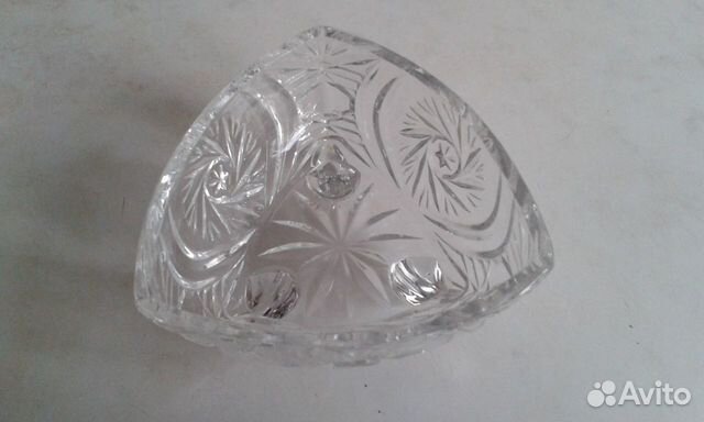 Хрустальный салатник СССР и посуда маки