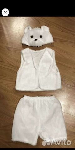 Новогодний костюм белого медвежонка