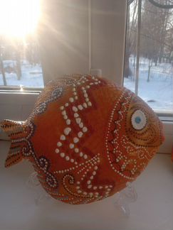 Золотая рыбка - декоративная тарелка