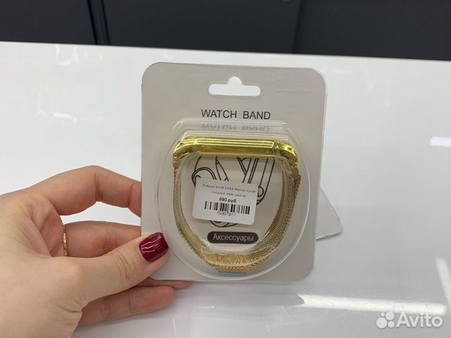 Ремешок для Mi band 3/4/5/6 розовое золото