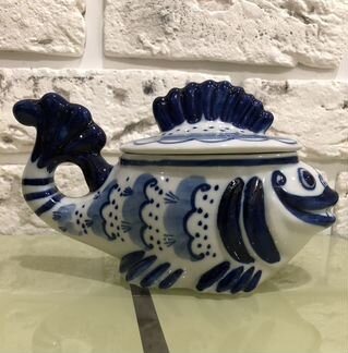 Рыба гжель времён СССР