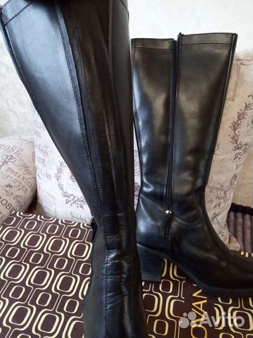 Сапоги 41р зима нат.кожа/овчина обуты 1раз