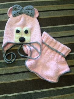 Комплект шапка, шарф