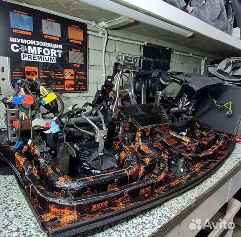 Шумоизоляция моторного щита нива