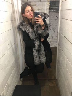 Парка чернобурка куртка