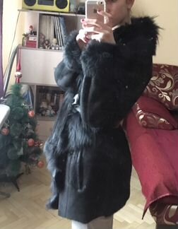 Дубленка новая, кожа+ мех ягнёнка