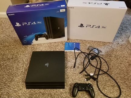 Sony playstation 4 pro 1tb в идеальном состоянии