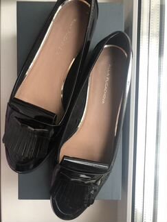 Чёрные лакированные лофферы Эконика