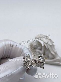 Золотое Кольцо лорд с бриллиантами 2.2ct