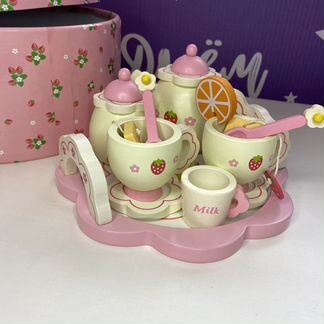 Набор детская деревянная посуда кухня