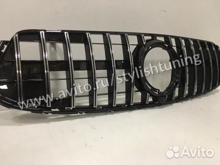 Решетка радиатора GT Mercedes GLC (X 253) хром2019