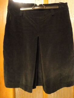 Юбка черная бархатная