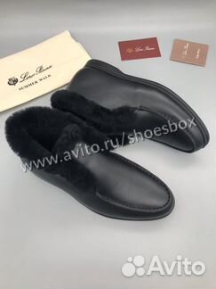 Кожаные ботинки Loro Piana зима