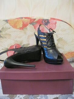 Босоножки на каблуке, Новые,натур.кожа