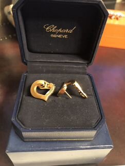 Золотые серьги Chopard