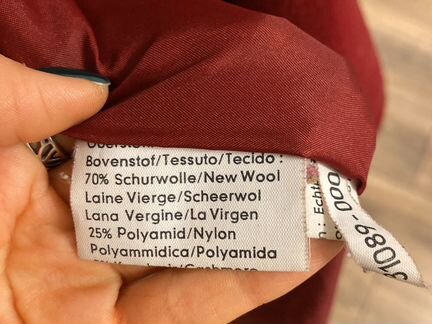 Винтажное пальто с натуральным Воротником