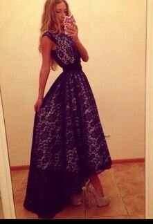Золотой песок синее платье