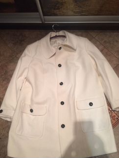 Стильное новое белое пальто 56 р