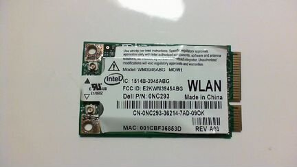 Модуль Wi-Fi mini PCI-E Intel WM3945ABG MOW1