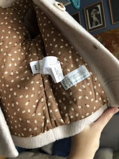 Пальто zara 80размер на годик