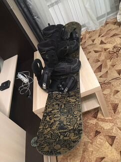 Сноуборд burton(ростовка 175),крепления и ботинки