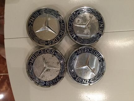 Колпачки ступиц Mersedes оригинал 4 штуки