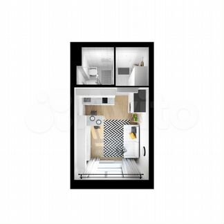 Квартира-студия, 19.6 м², 27/33 эт.