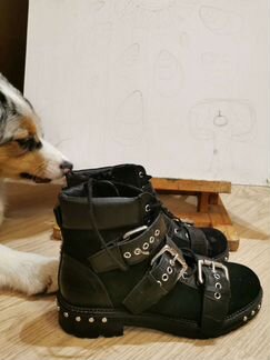 Замшевые ботинки topshop