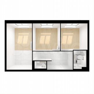 2-к квартира, 61.5 м², 30/33 эт.
