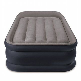 Надувной матрас-кровать Intex Twin Deluxe Pillow Rest Raised, 99*191*42 см, встроенный насос 220 V (И64132)